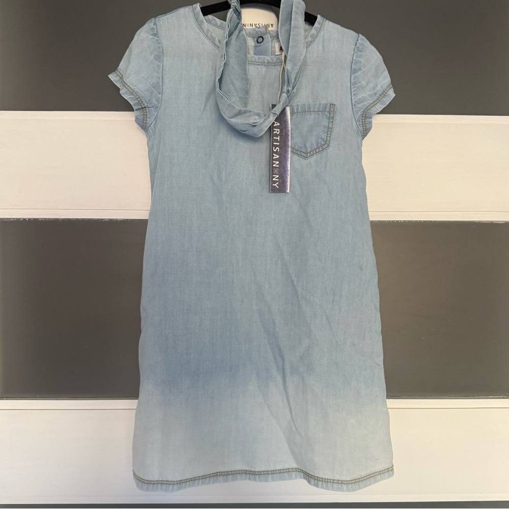 Artisan Light Blue Casual Kids Dress